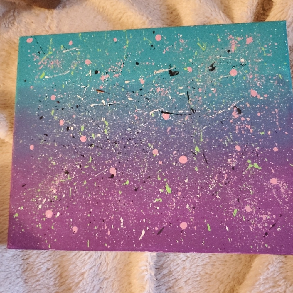 Abstract splatter painting